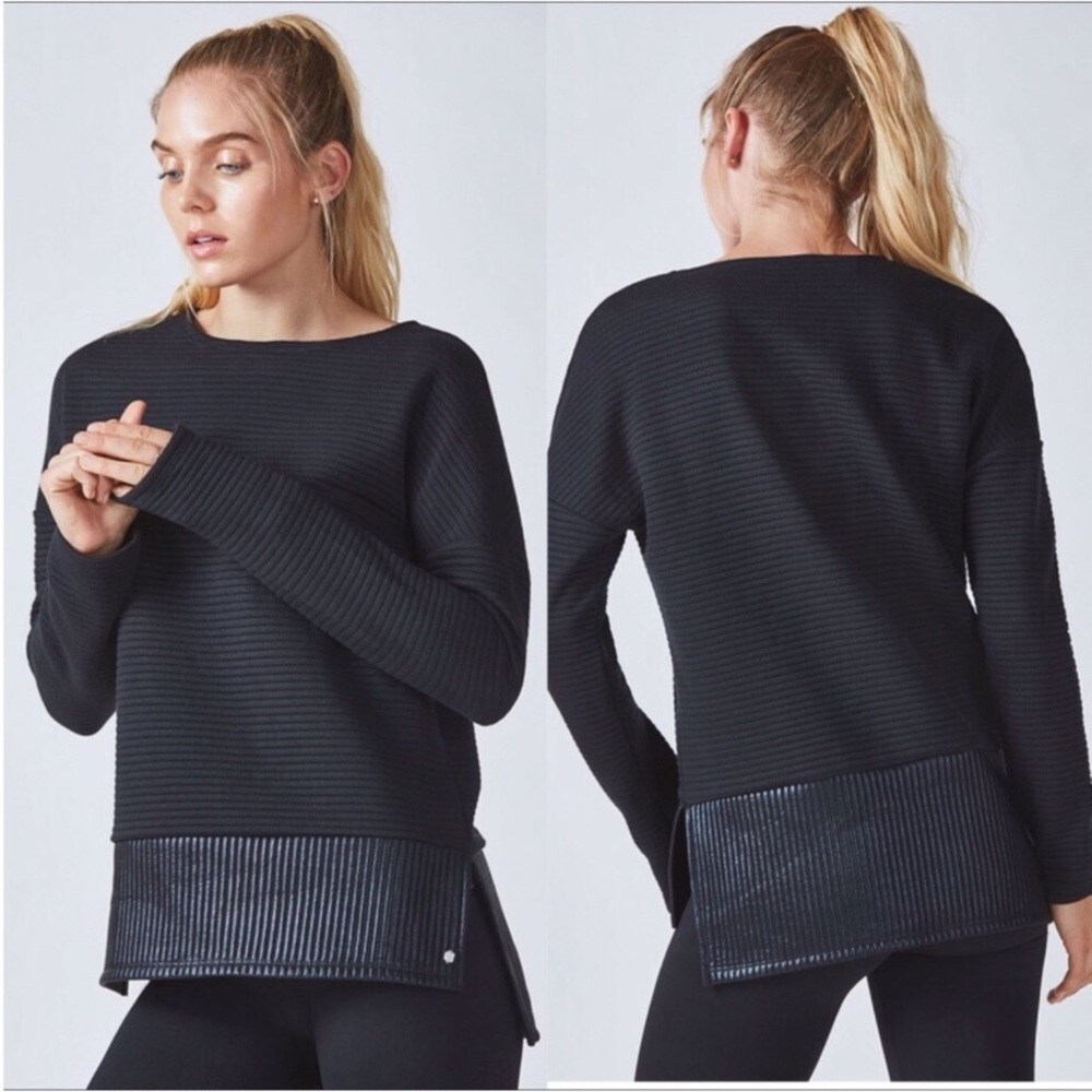 Fabletics | Bre Long Sleeve Ribbed Tunic Sweatshirt